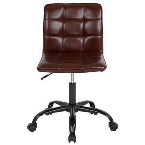 White Leather Task Chair