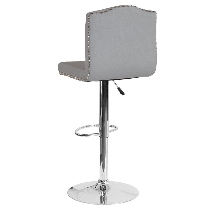 White Leather Barstool