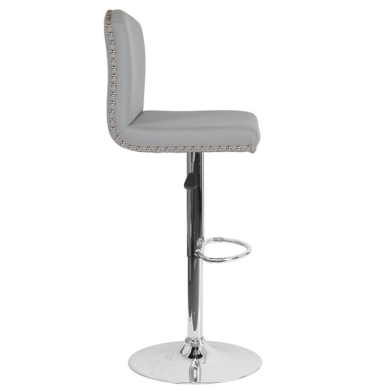 White Leather Barstool