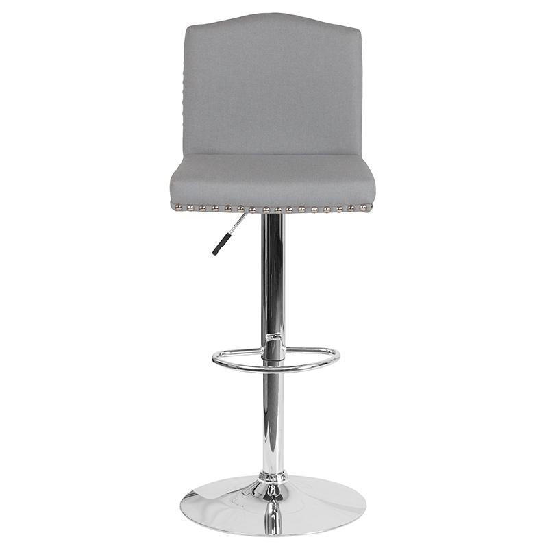 White Leather Barstool