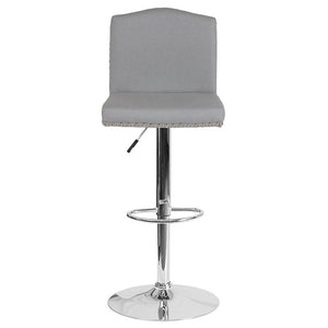 White Leather Barstool