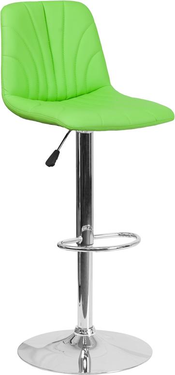 White Vinyl Barstool