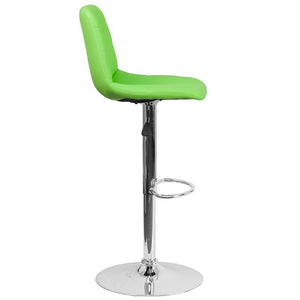 White Vinyl Barstool