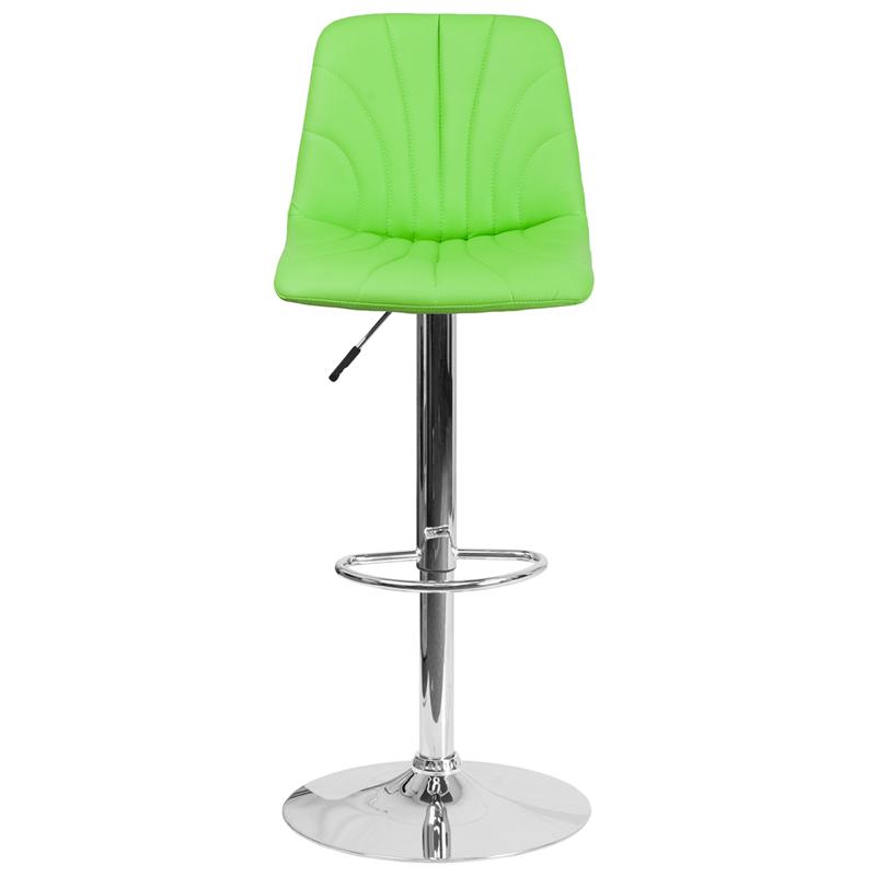 White Vinyl Barstool