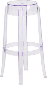 29.75"H Transparent Barstool - UNQFurniture