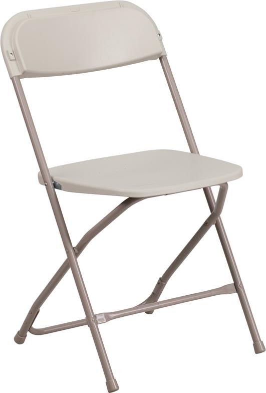 White Plastic Folding Chair