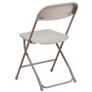 White Plastic Folding Chair