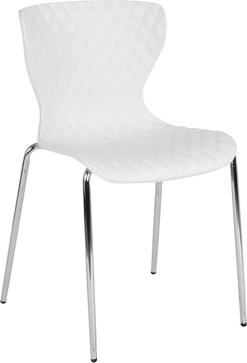 White Plastic Stack Chair