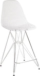 26"H Clear Barstool - UNQFurniture