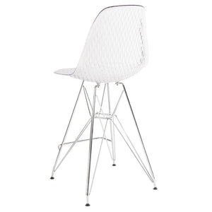 26"H Clear Barstool - UNQFurniture