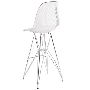 30.25"H Clear Barstool - UNQFurniture