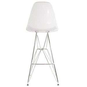 30.25"H Clear Barstool - UNQFurniture