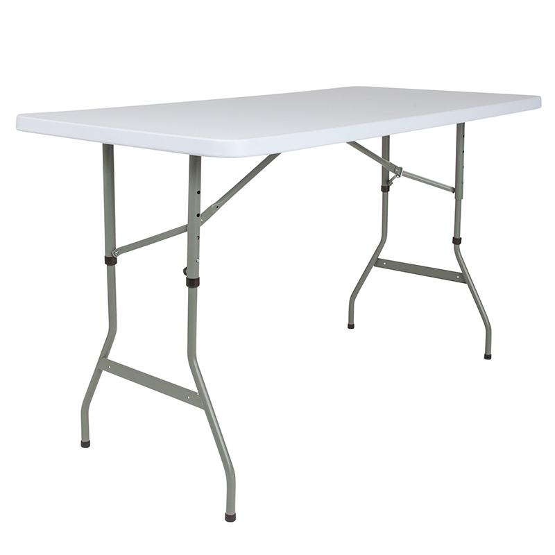 30x60 White Plastic Fold Table