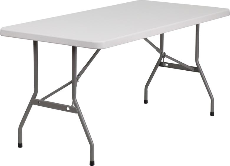 30x60 White Plastic Fold Table