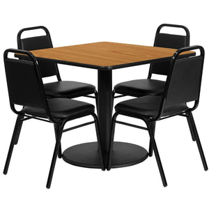 36SQ WA Table-Banquet Chair