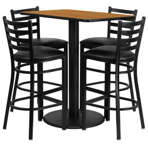 24x42 WA Bar Table-BK VYL Seat