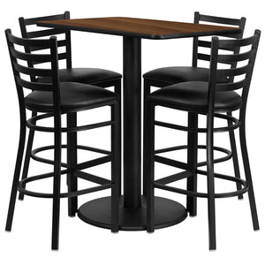 24x42 WA Bar Table-BK VYL Seat