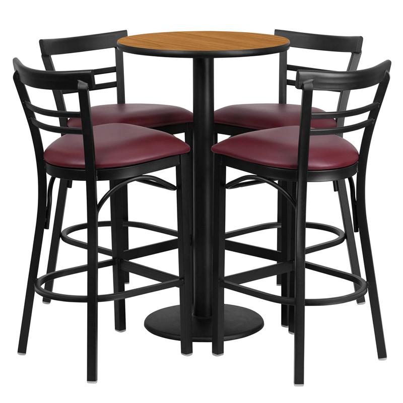 24RD WA Bar Table-BG VYL Seat