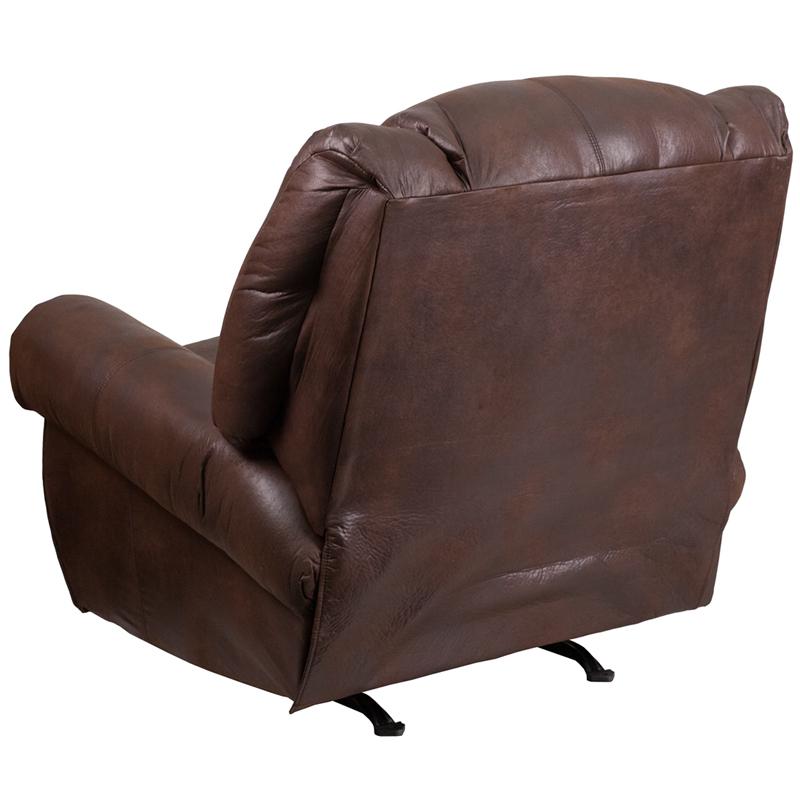 Almond Fabric Recliner - UNQFurniture