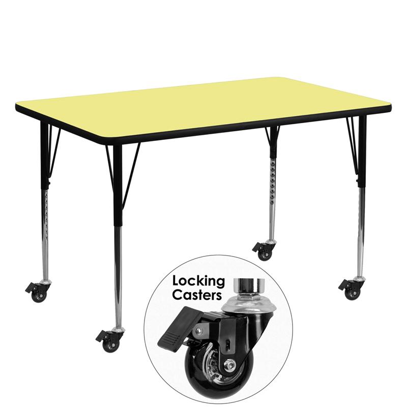 30x60 Yellow Activity Table