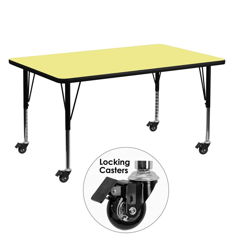 30x60 Yellow Activity Table