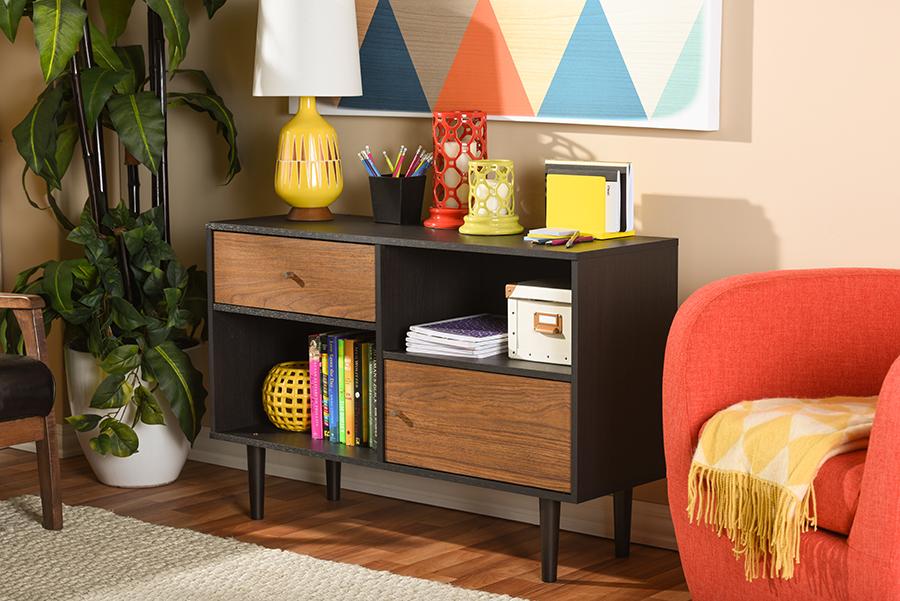 Baxton Studio Auburn Mid-century Modern Scandinavian Style Sideboard Storage Cabinet