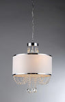 'Hera' Shaded Crystal-detailed 4-light Chandelier