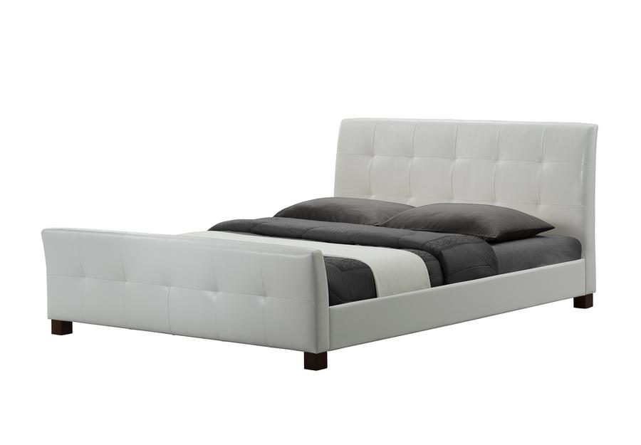 Baxton Studio Amara White Modern Bed - Queen Size