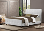 Baxton Studio Amara White Modern Bed - Queen Size