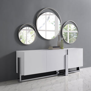 Whiteline Modern Living - Ariel Round Mirror - UNQFurniture