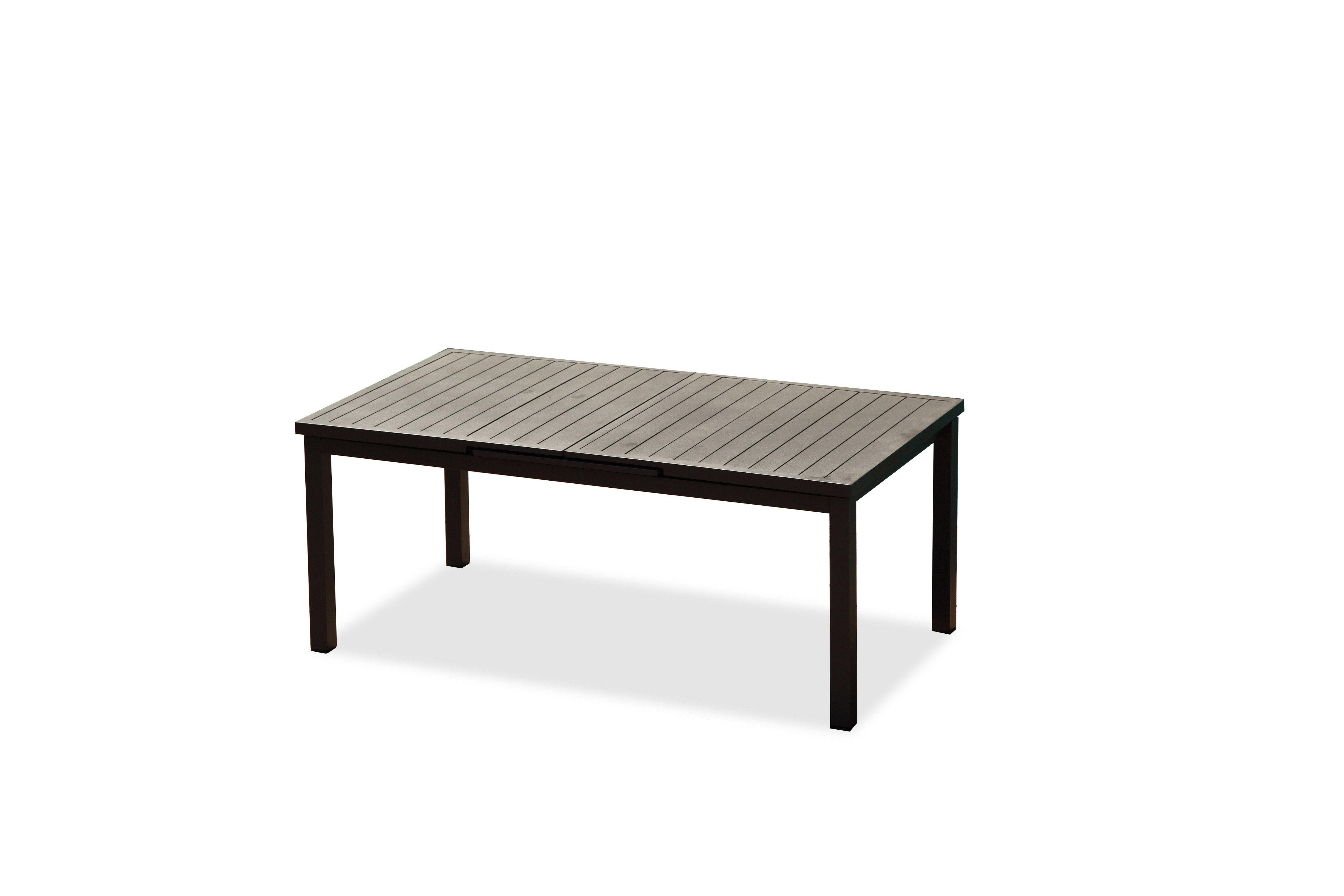 Whiteline Modern Living - Alum Outdoor Extendable Dining Table - UNQFurniture