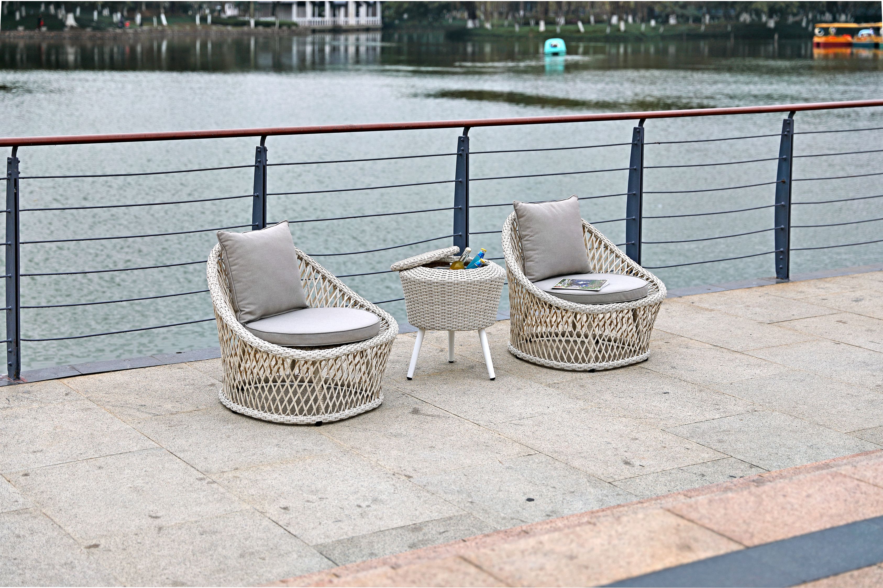 Whiteline Modern Living - Canyon Outdoor Set - UNQFurniture