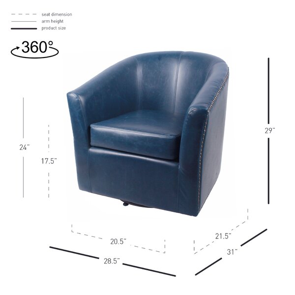 Rabinowitz Swivel Barrel Chair