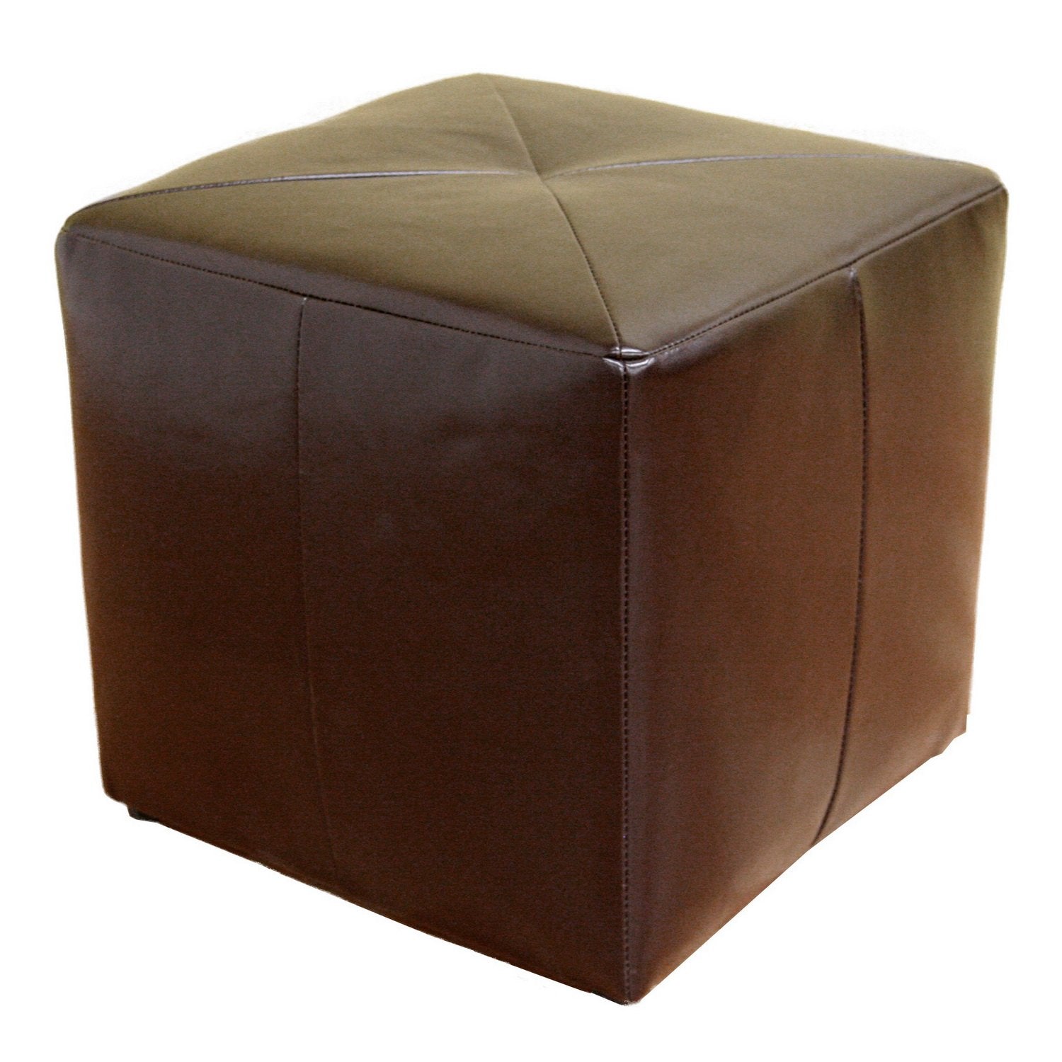 Baxton Studio Aric Bonded Leather Ottoman