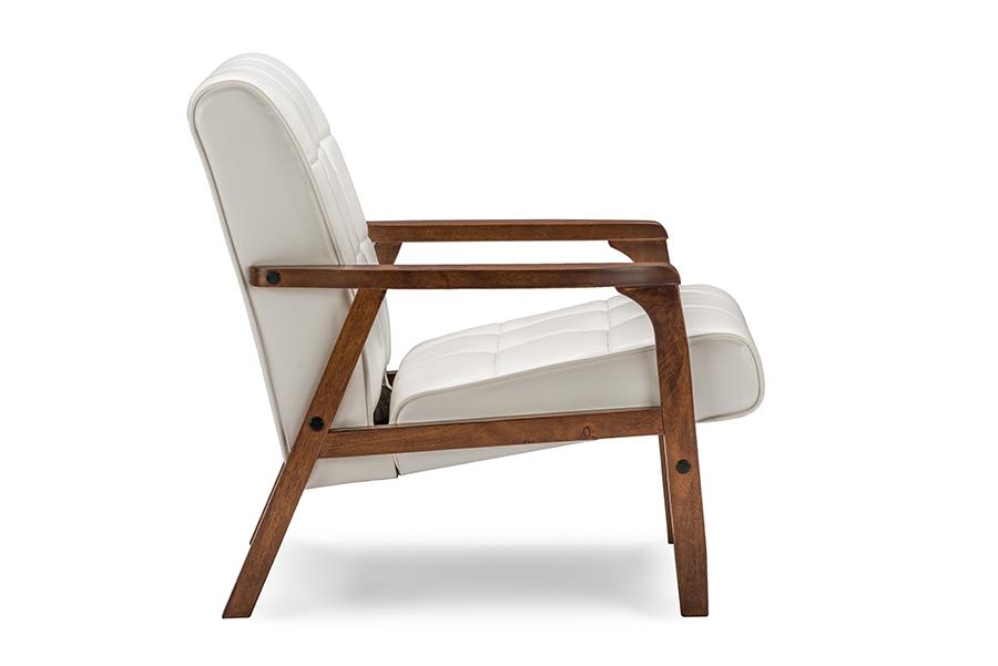 Baxton Studio Baxton Studio Mid-Century Masterpieces Club Chair - White