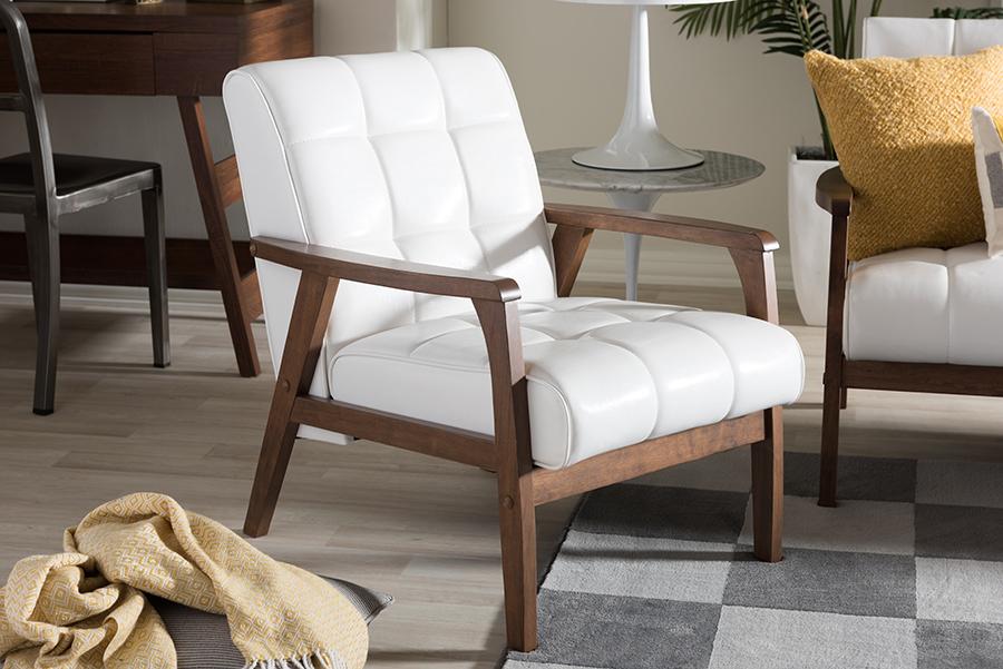 Baxton Studio Baxton Studio Mid-Century Masterpieces Club Chair - White