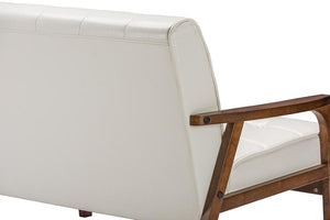 Baxton Studio Baxton Studio Mid-Century Masterpieces Loveseat - White