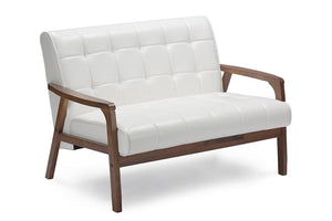 Baxton Studio Baxton Studio Mid-Century Masterpieces Loveseat - White