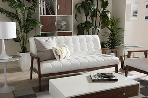 Baxton Studio Baxton Studio Mid-Century Masterpieces Sofa - White