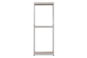 Baxton Studio Gavin White Metal 3-Shelf Closet Storage Racking Organizer