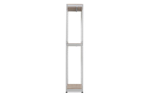 Baxton Studio Gavin White Metal 3-Shelf Closet Storage Racking Organizer