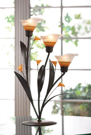 Amber Lilies Tealight Holder - UNQFurniture