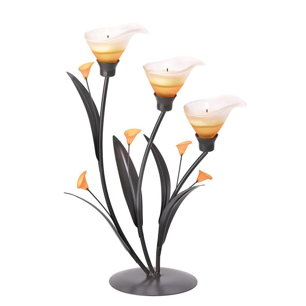 Amber Lilies Tealight Holder - UNQFurniture