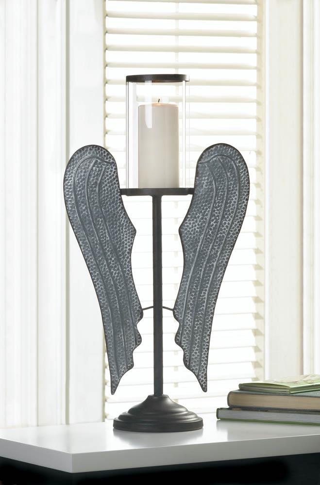 Angel Wings Farmhouse Candle Holder - UNQFurniture