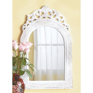 Arched Top White Wall Mirror - UNQFurniture