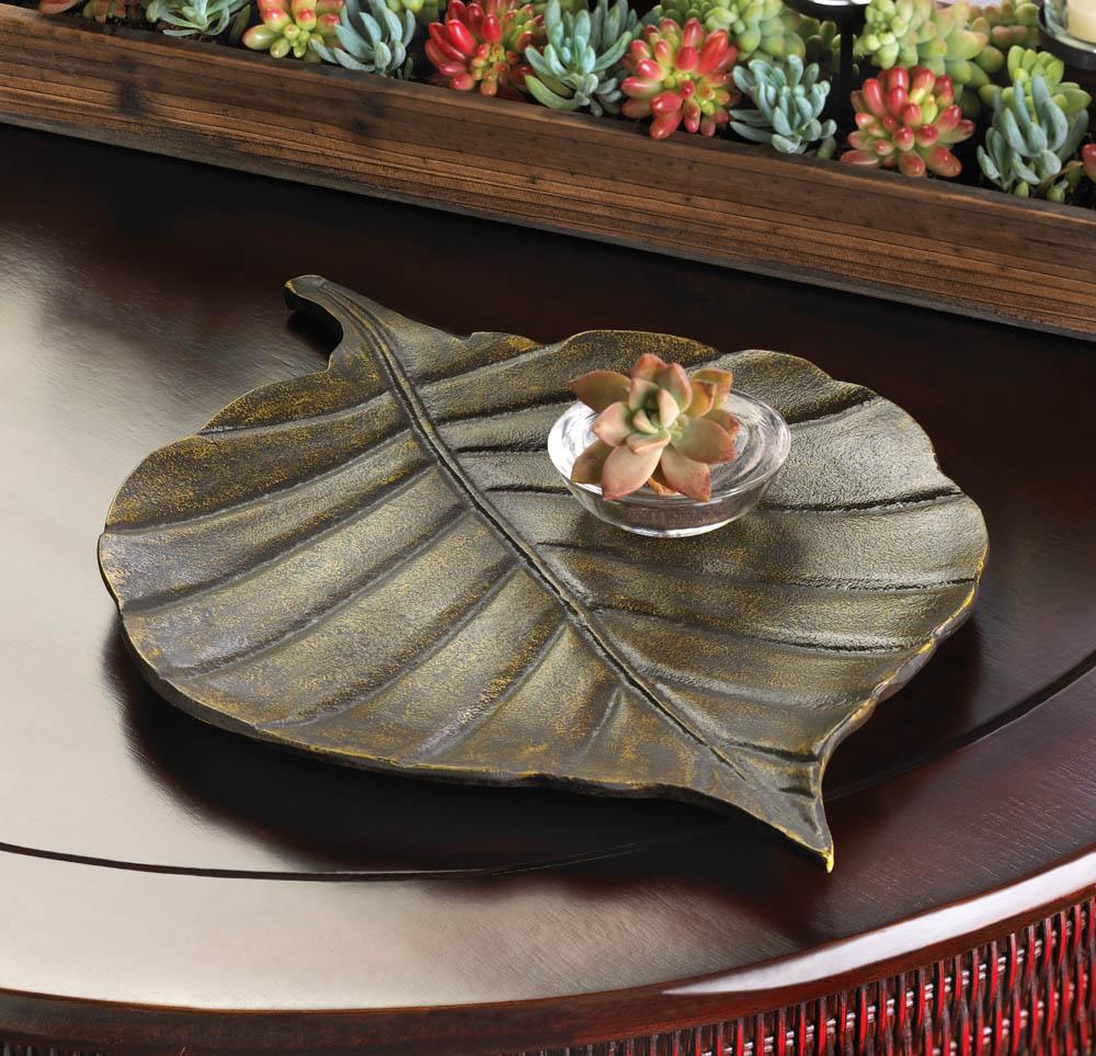 Avery Leaf Decorative Tray - UNQFurniture