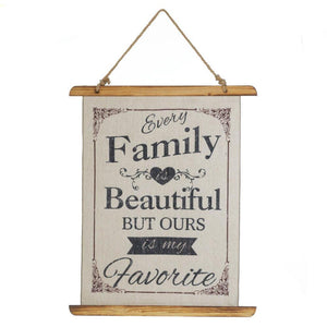 Beautiful Family Linen Wall Art - UNQFurniture