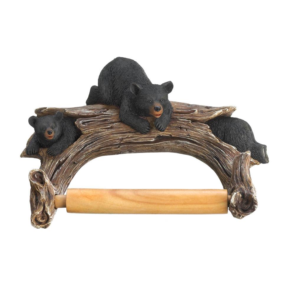 Black Bear Toilet Paper Holder - UNQFurniture