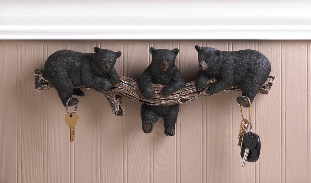 Black Bear Wall Hooks - UNQFurniture