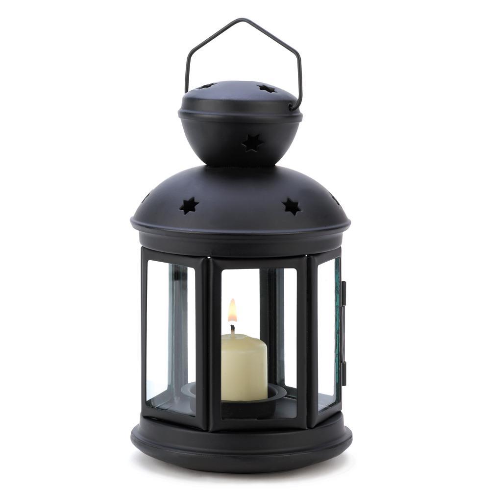 Black Colonial Candle Lamp - UNQFurniture